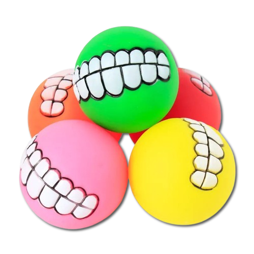 Pet Ball Teeth Silicon Chew Toys for Large Breeds