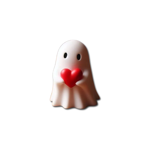 Halloween Middle Finger Love Ghost Ornaments