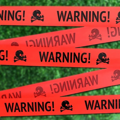 Halloween Warning Caution Tape - Warning Line Halloween Decoration